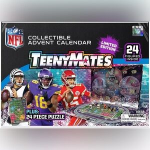 Party Animal NFL Color Rush TeenyMates Advent Calendar. NWT in box!